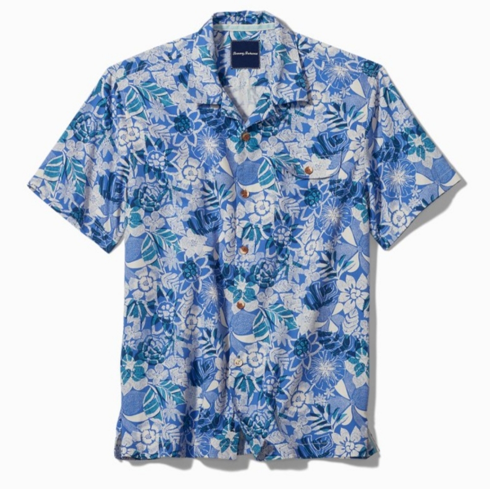 Tommy Bahama Original Fit Subtropical Palm Shirt size L